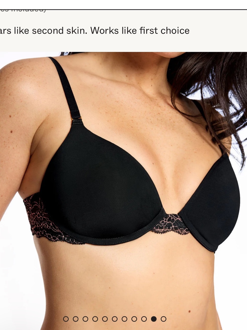 NWOT Pepper Smooth Lace Lift Up Bra